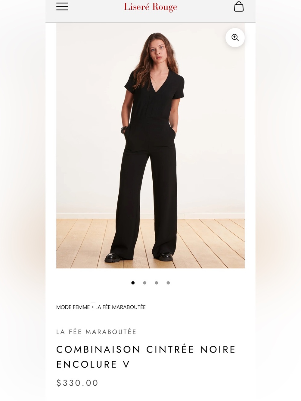 330$US LA FÉE MARABOUTÉE jumpsuit long sleeves!